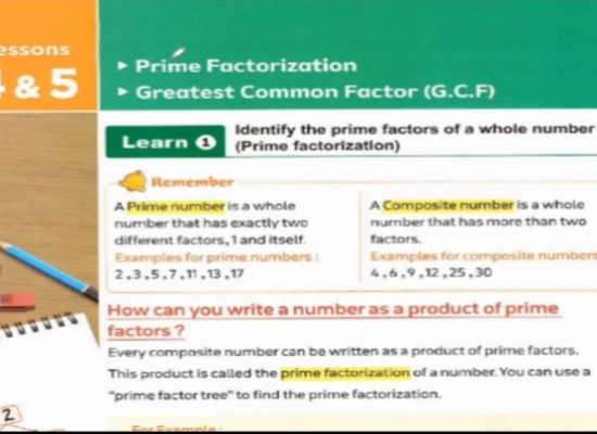 lesson 4 prime factorization