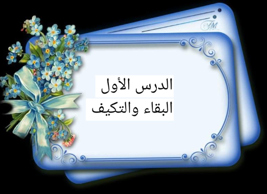 البقاء والتكيف في الحيوان 